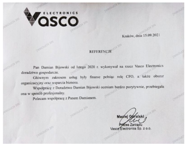 Referencje Vasco Electronics